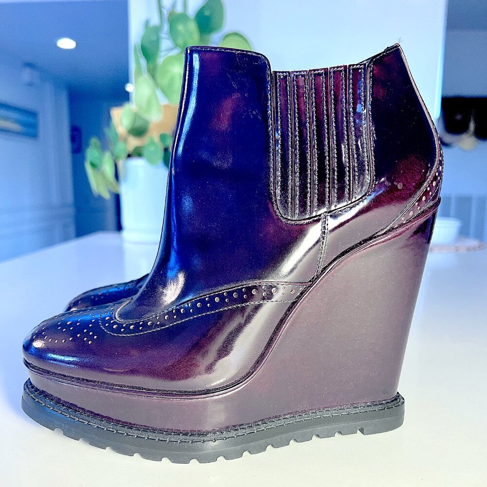 Michael Kors Wingtip Platform Booties